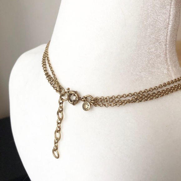 J Crew golden leaves necklace - Picture 4 of 9